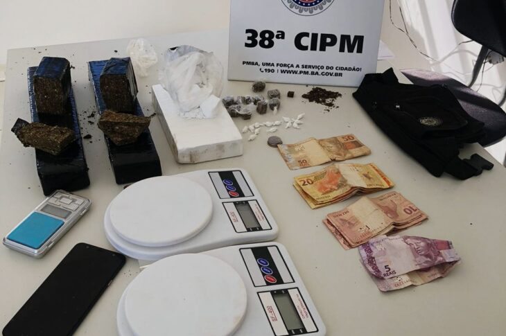 Material apreendido. Foto: Polícia Militar