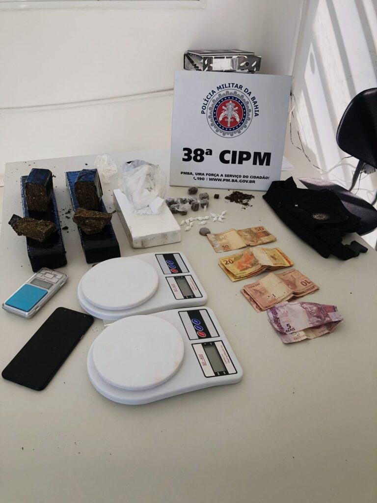 Material apreendido. Foto: Polícia Militar