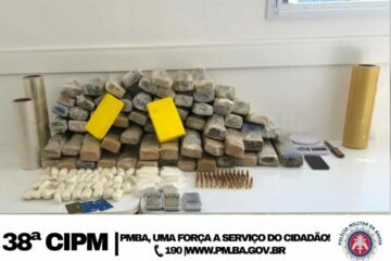 Droga apreendida em Bom jesus da Lapa. Foto: Polícia Militar