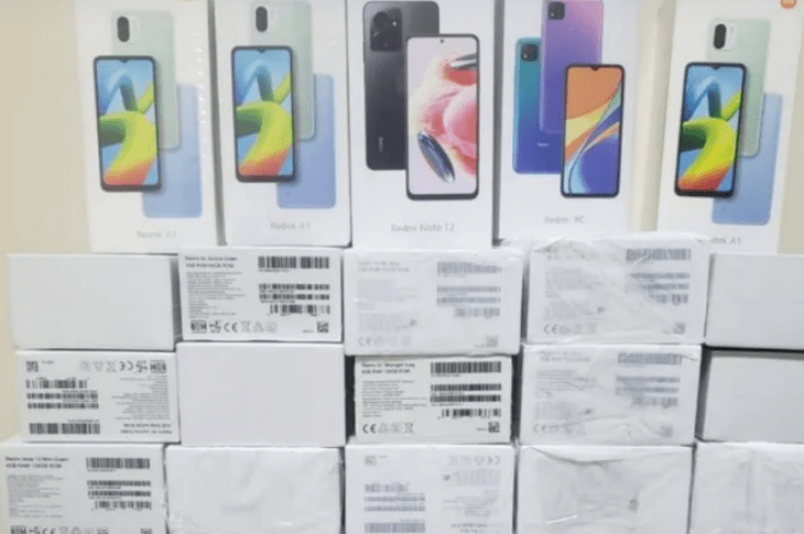 Celulares apreendidos. Foto: DIvulgação/SSP-BA