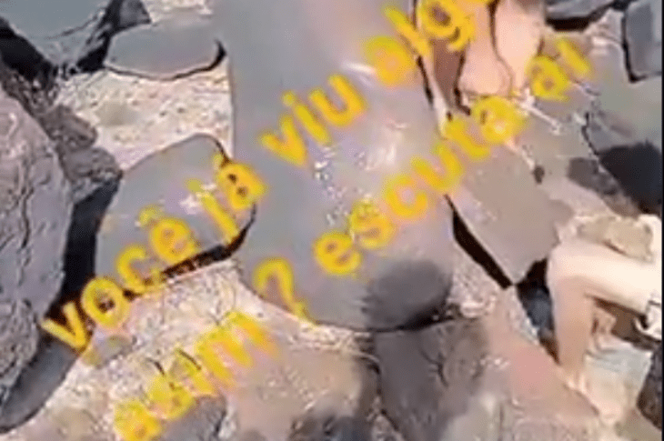 Pedra com sonoridade diferente. Foto: Reprodução Natureza ao Vivo