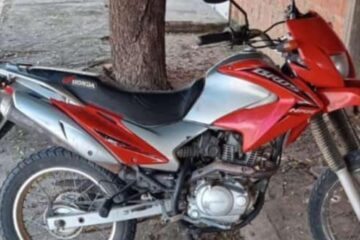 Moto furtada. Foto: divulgação