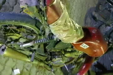 Moto apreendida em Guanambi. Foto: Smtran