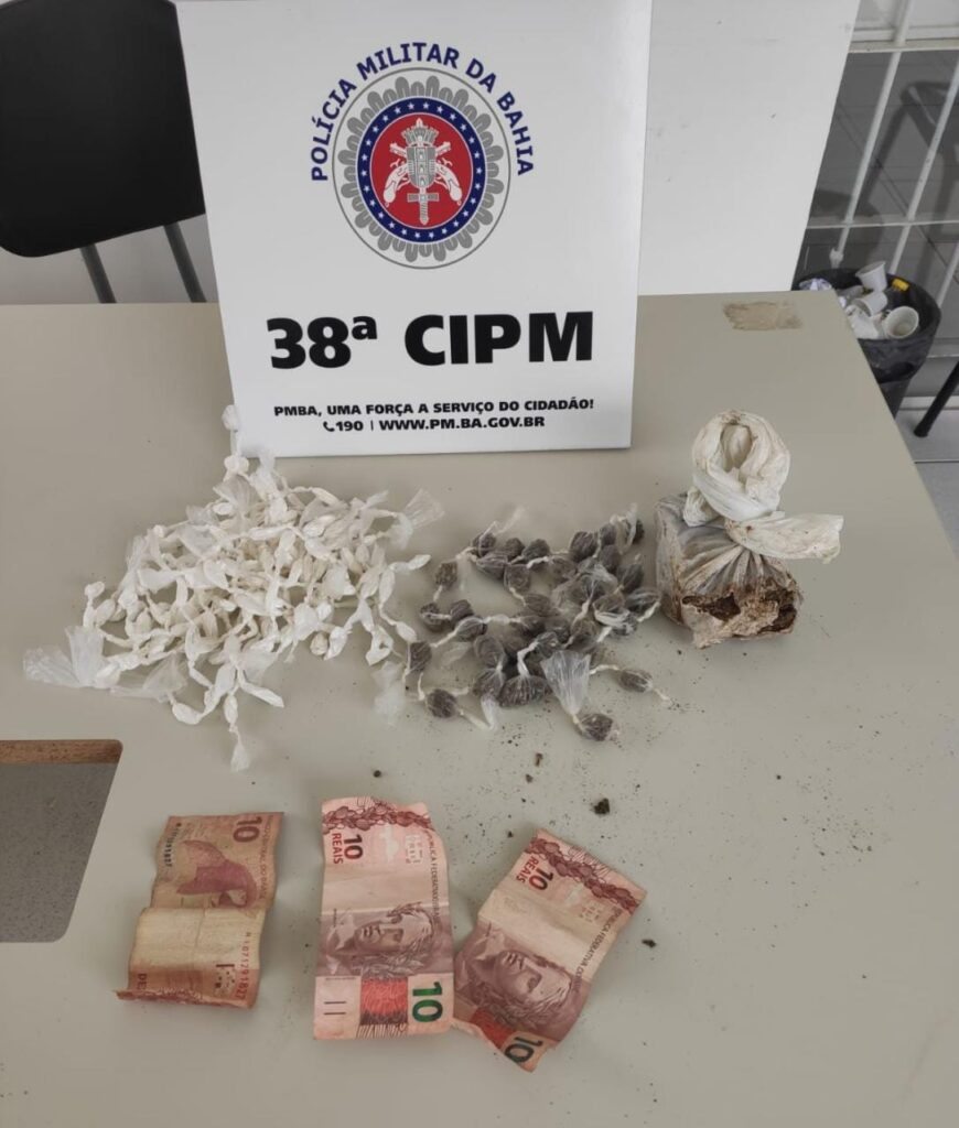 Material apreendido em Bom Jesus da Lapa. Foto: Polícia Militar