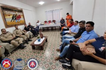 Reunião de planejamento. Foto: Polícia Militar