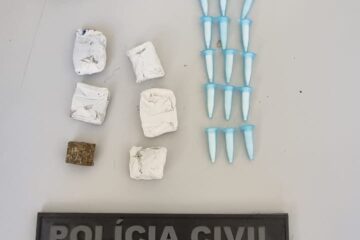 Droga apreendida. Foto: Polícia Civil