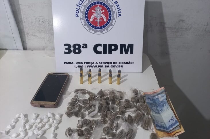 Material apreendido em Bom Jesus da Lapa. Foto: Polícia Militar