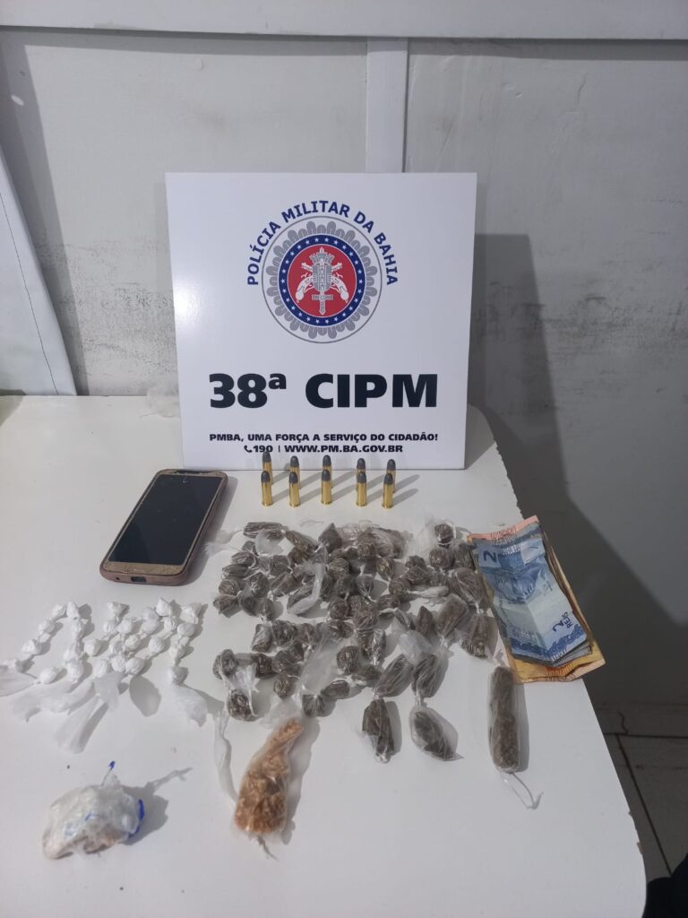 Material apreendido em Bom Jesus da Lapa. Foto: Polícia Militar
