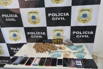 Material apreendido em Paratinga. Foto: Polícia Civil