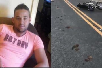 Homem morre após cair de moto. Foto: Rede social