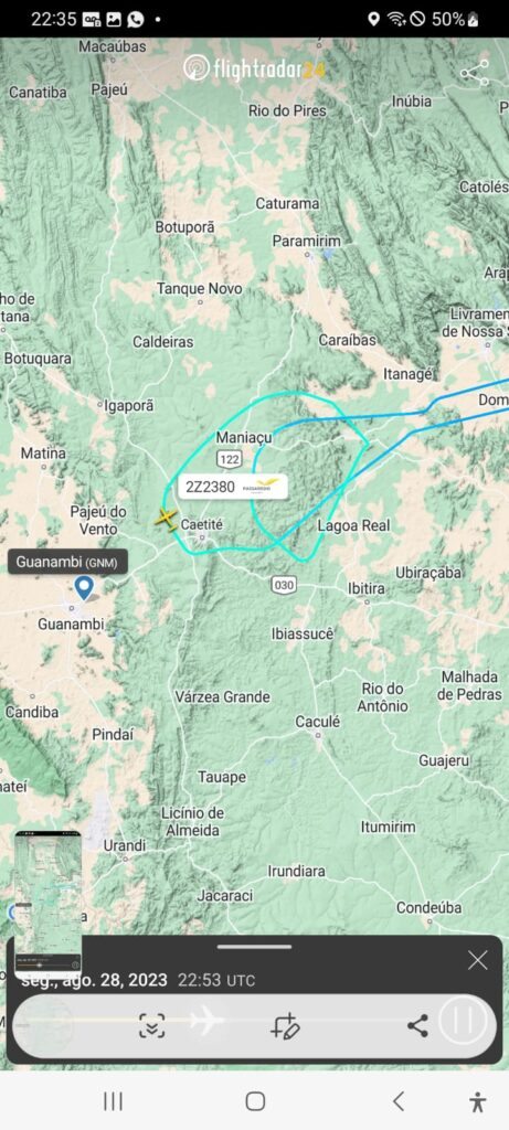 Rota do avião