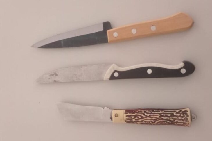 Armas apreendidas. Foto: Polícia Militar