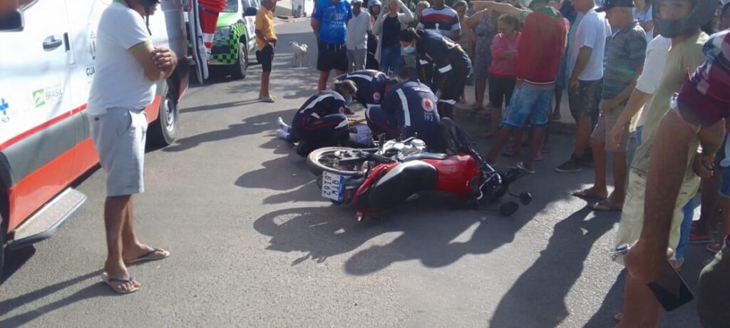 Acidente de moto. Foto: Smtran