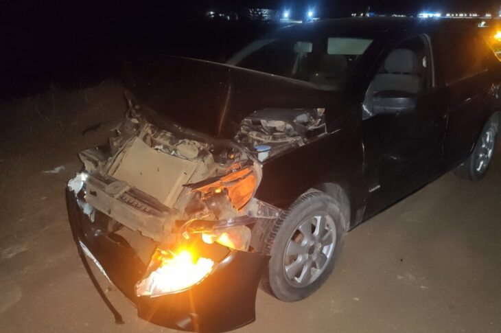 Carro envolvido no acidente. Foto: Smtran