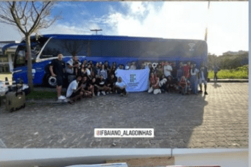 Delegações chegando em Guanambi. Foto: reprodução IF