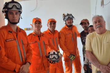 Resgate de presos em elevador. Foto: Divulgação