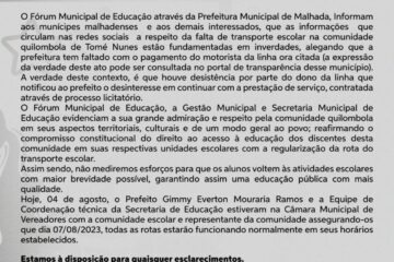 Nota de esclarecimento