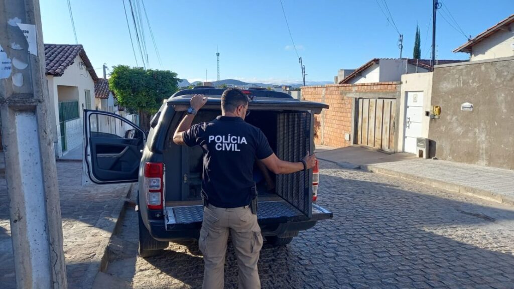 Preso por estupro de vulnerável. Foto: Polícia Civil
