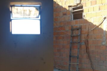 Janela que o criminoso entrou. Foto: Padim