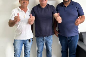 Mundinho, Felipe e Pi. Foto: Mundinho