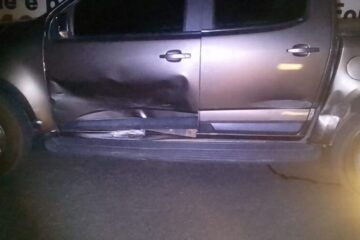 S10 envolvida no acidente. Foto: Smtran