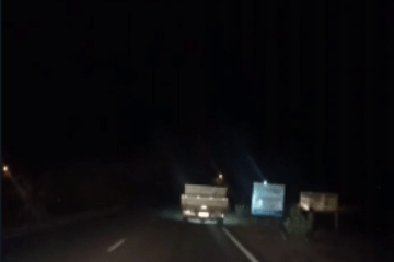 Carro flagrado na BR-030