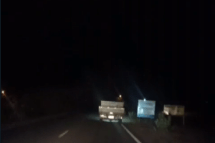 Carro flagrado na BR-030