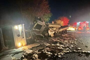 Acidente em Janaúba. Foto: Divulgação/Corpo de Bombeiros