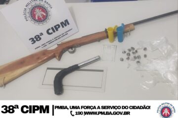Material apreendido em Sítio do Mato. Foto: Polícia Militar