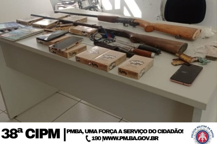 Material apreendido. Foto: Polícia Militar