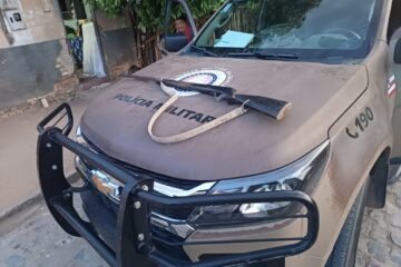 Arma apreendida em Carinhanha. Foto: Polícia Militar