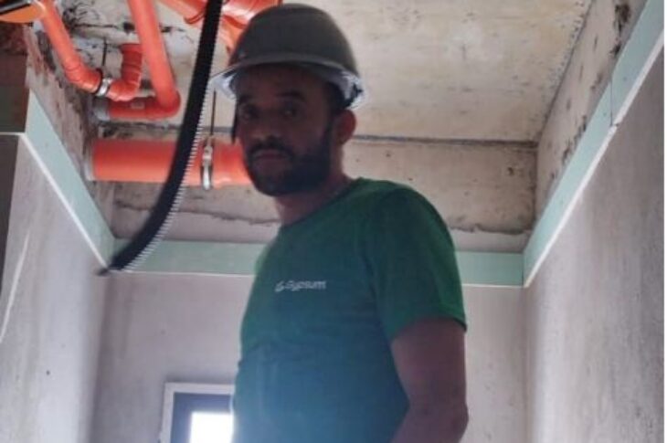 Jerfferson da Silva Santos , morreu vítima de acidente de trabalho. Foto: reprodução vilson Nunes.