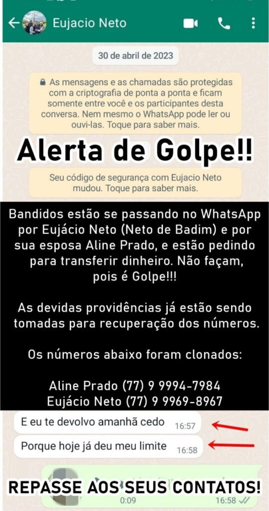 Hackers Sequestram números de Empresário Guanambiense e Controlam Maior Grupo da Cidade