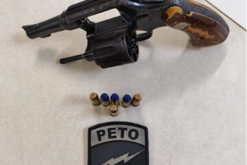 Arma apreendida. Foto: Polícia Militar