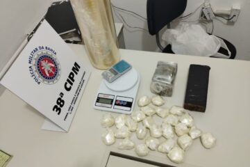 Material apreendido em Bom Jesus da Lapa. Foto: 38ª CIPM