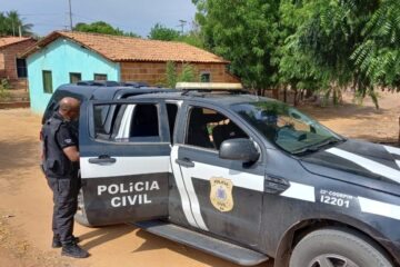 Prisão do acusado de feminicídio. Foto: Polícia Civil
