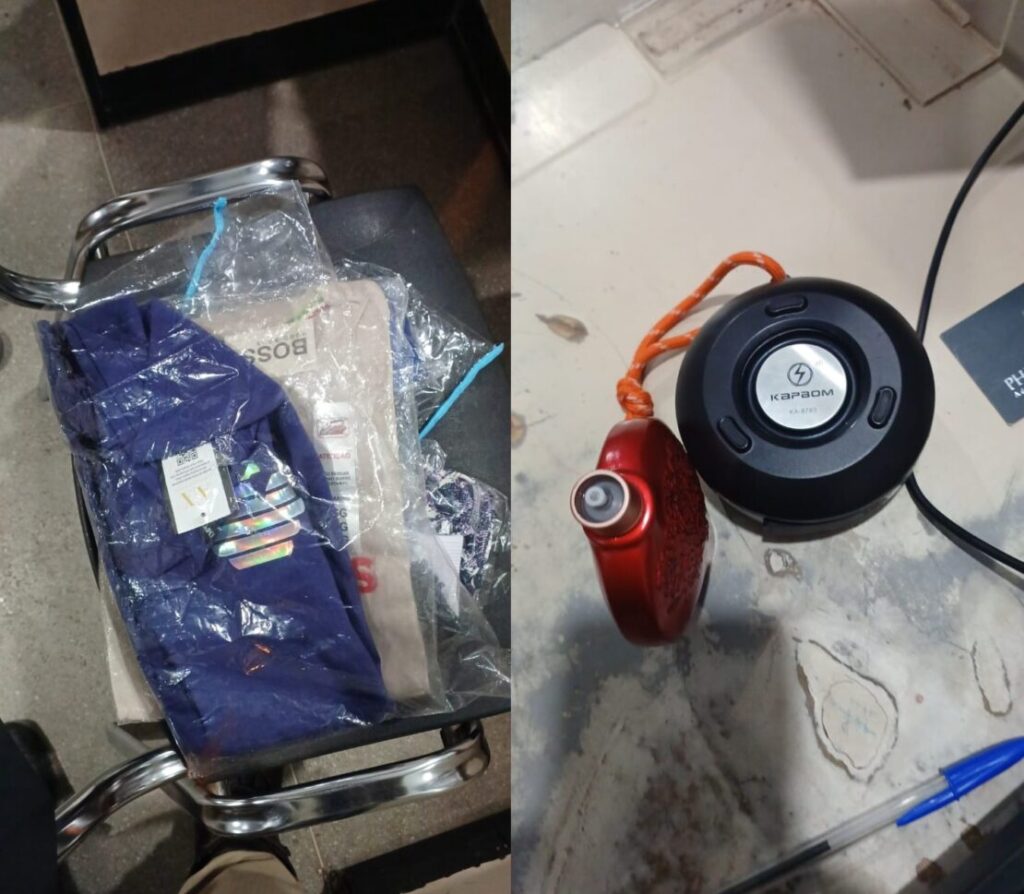 Material apreendido com os suspeitos. Foto: Polícia Militar