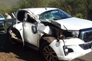 Carro envolvido no acidente. Foto: Smtran.