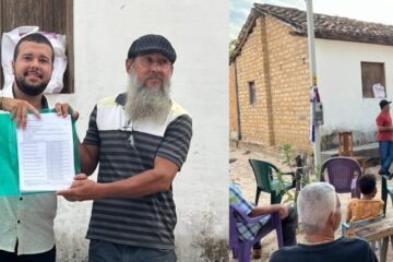 Inauguração simbólica, em lagoa Danta. Foto: Luana do Povo