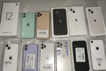 Aparelhos de telefones celulares apreendidos pela PRE. Foto: PRE