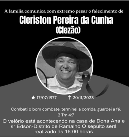 Clezão do Ramalho. Foto: reprodução