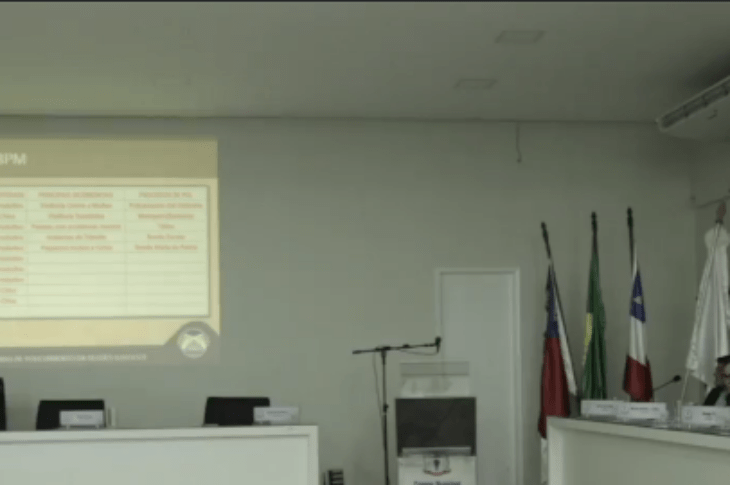 Tenente-coronel Hamilton Ferreira. reprodução Câmara de Guanambi