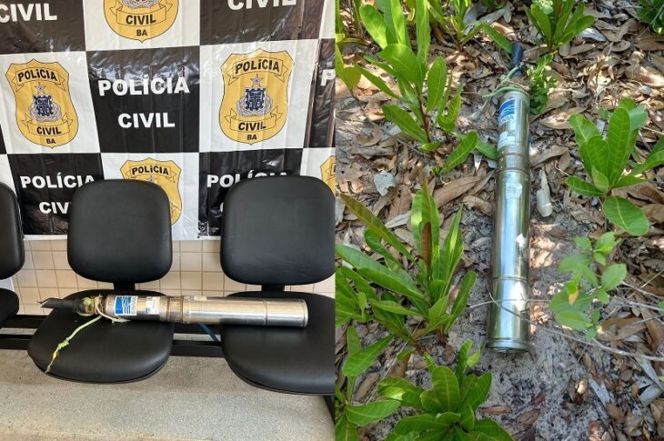 Material apreendido em Carinhanha. Foto: Polícia Civil