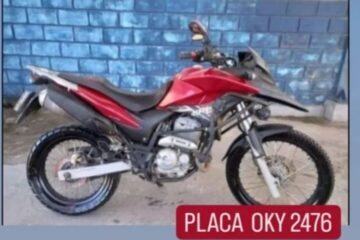 Moto roubada em Carinhanha.