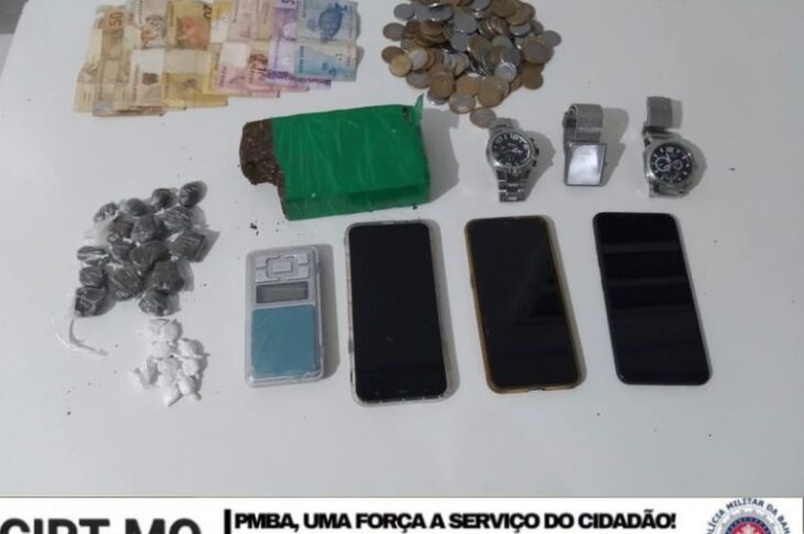 Material apreendido. Foto: Reprodução Rondesp