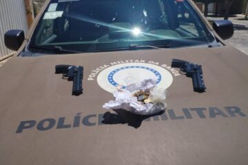 Material apreendido com o menor. Foto: Polícia Militar