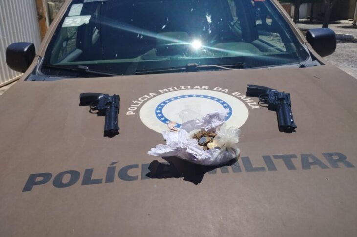 Material apreendido com o menor. Foto: Polícia Militar