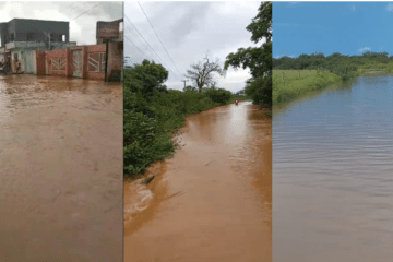 Trechos alagados em Malhada. Foto: reprodução