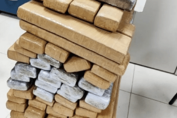 Droga apreendida pela PRF. Foto: PRF