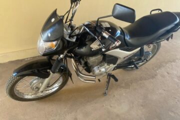 Moto furtada em Carinhanha. Foto: divulgação